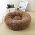 Load image into Gallery viewer, Donut Dog Bed Warm Soft Long Plush Bed For Small Large Dog Washable Sofa Cushion
