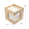 Load image into Gallery viewer, Solid Wood Double Layer Cat Nightstand Tower
