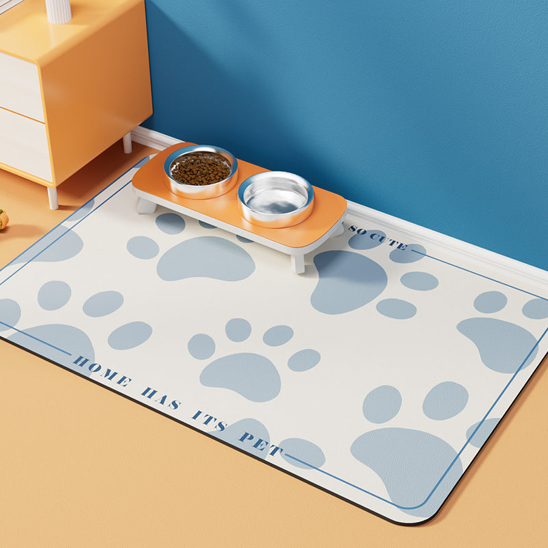 Dogs And Cats Eating Mat Spill-proof Waterproof Quick-drying Placemat