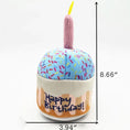 Load image into Gallery viewer, Cute Birthday Cake Squeaky Bite Resistant Bone and, Cupcake Happy Birthday Dog Toys
