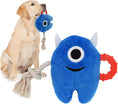 Load image into Gallery viewer, Large Dog Squeaky Chew Stuffed Plush Tug Of War Rope Monster Toys
