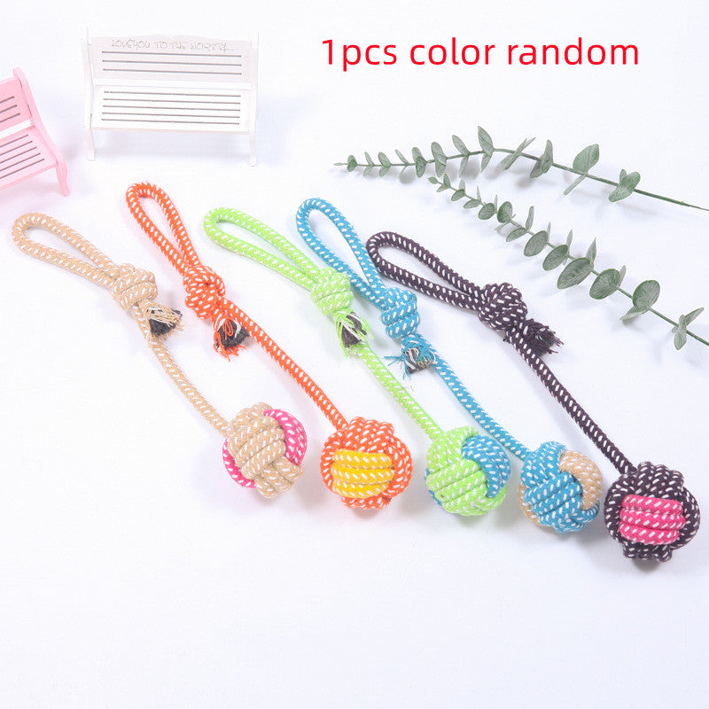 Interactive Cotton Rope Mini Dog Toys Ball For Dogs Accessories Toothbrush Chew Puppy Toy For Large Small Dogs