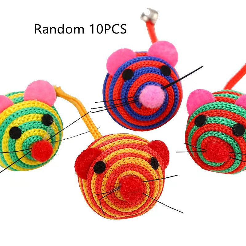 Nylon Rope Cat Toy Pet Supplies 10 Toy Set