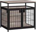 Load image into Gallery viewer, Dog Crate Furniture, 25.1 Inches Wooden Dog Crate, Dog Kennels Indoor with 3 Doors, Decorative Pet House End Table
