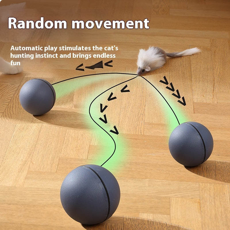 Automatic Intelligent Rolling Ball Mouse Teaser Cat Toys