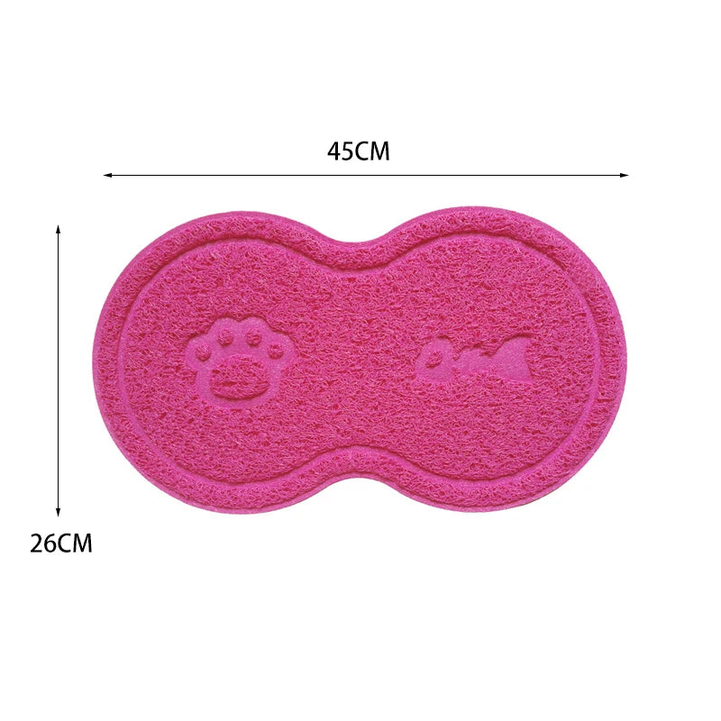 Cat And Dog Pet Mat Cute Pad Foot Mat Non-Slip Dish Bowl Feeding Pad