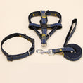 Load image into Gallery viewer, Denim Pet Leash  Sewn Cloth  Wear-resistant Chest Strap
