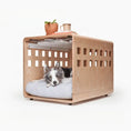 Load image into Gallery viewer, Acrylic Dog Kennel，Modern Transparent，Collapsible Wooden Frame Furniture，Dog Crate Bed Outdoor Indoor for Pets
