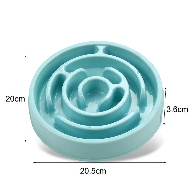 Slow Feeder Dog Bowl Anti-Choking Puzzle Feeding Bowl For Dry Wet And Raw Food  Dishes