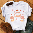 Load image into Gallery viewer, Love Paw Women's Printed Short-sleeved Round Neck T-shirt For Women
