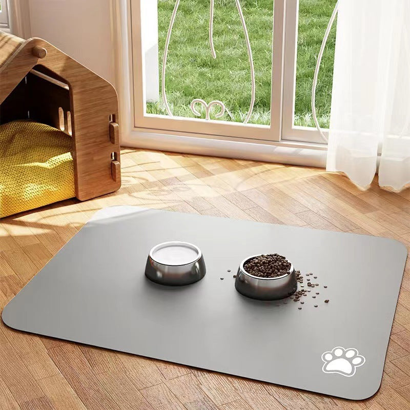 Dogs And Cats Eating Mat Spill-proof Waterproof Quick-drying Placemat