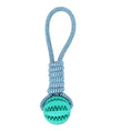 Load image into Gallery viewer, Dog Toys Treat Balls Interactive Hemp Rope Rubber Leaking Balls For Small Dogs Chewing Bite Resistant Toys Pet Tooth Cleaning
