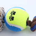 Load image into Gallery viewer, Dog Tennis Ball Cotton Rope Bite Resistant Play Toy
