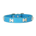 Load image into Gallery viewer, Pet Supplies Bone Collar PU Leather Dog Leash Accessories
