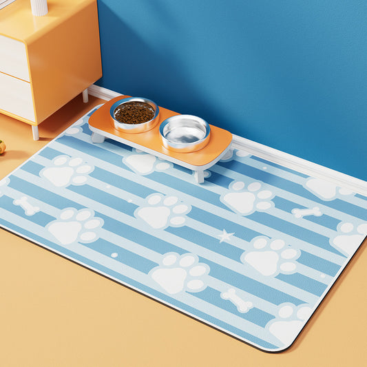 Dogs And Cats Eating Mat Spill-proof Waterproof Quick-drying Placemat