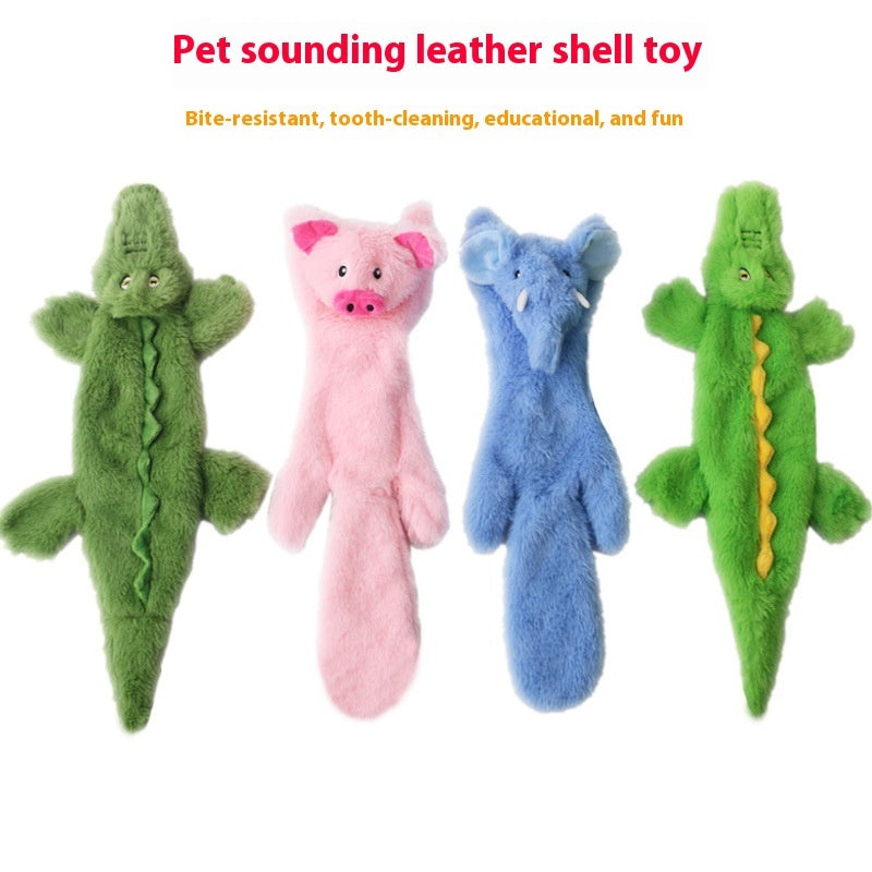 Pet Anti-stuffy Bite-resistant Leather Phone Case Plush Toy