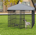 Load image into Gallery viewer, Large Kennel Outdoor Pet Pen House Metal Fence With Roof Cover
