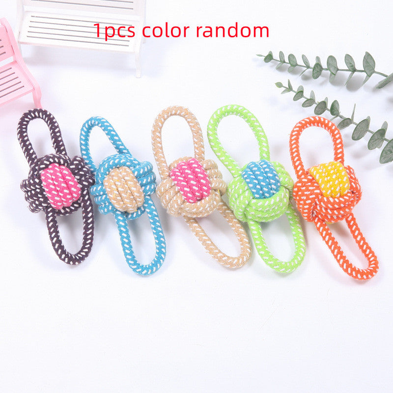 Interactive Cotton Rope Mini Dog Toys Ball For Dogs Accessories Toothbrush Chew Puppy Toy For Large Small Dogs