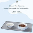 Load image into Gallery viewer, Pet Food Pad For Dog Cat Solid Color Silicone Pet Bowl Drinking Mat Dog Feeding Mat Placemat Easy Washing
