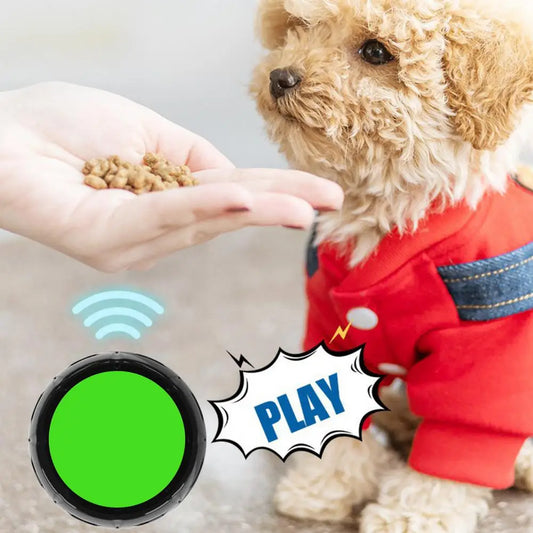 Educational Pet Tool Dog Communication Tool 30-second Repeatable Talking Buttons for Dogs Easy-to-use Toy