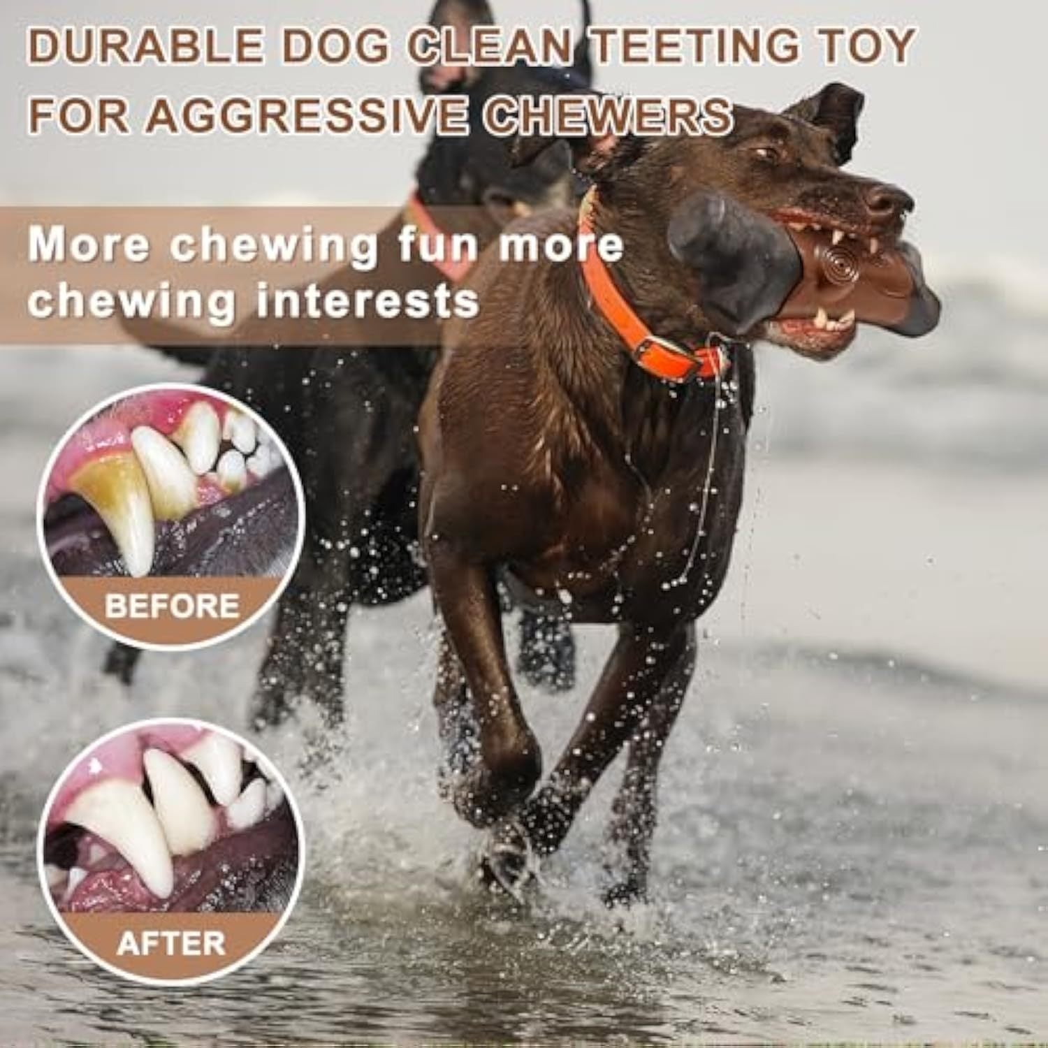 Tough Dog Toys For Aggressive Chewers Large Breed Indestructible Chew Toys With Bacon Flavor Taste