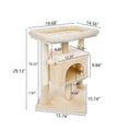 Load image into Gallery viewer, Cat Tree Tower With Indoor Condo, Scratching Posts, and Plush Perch Bed Furniture, 29inch
