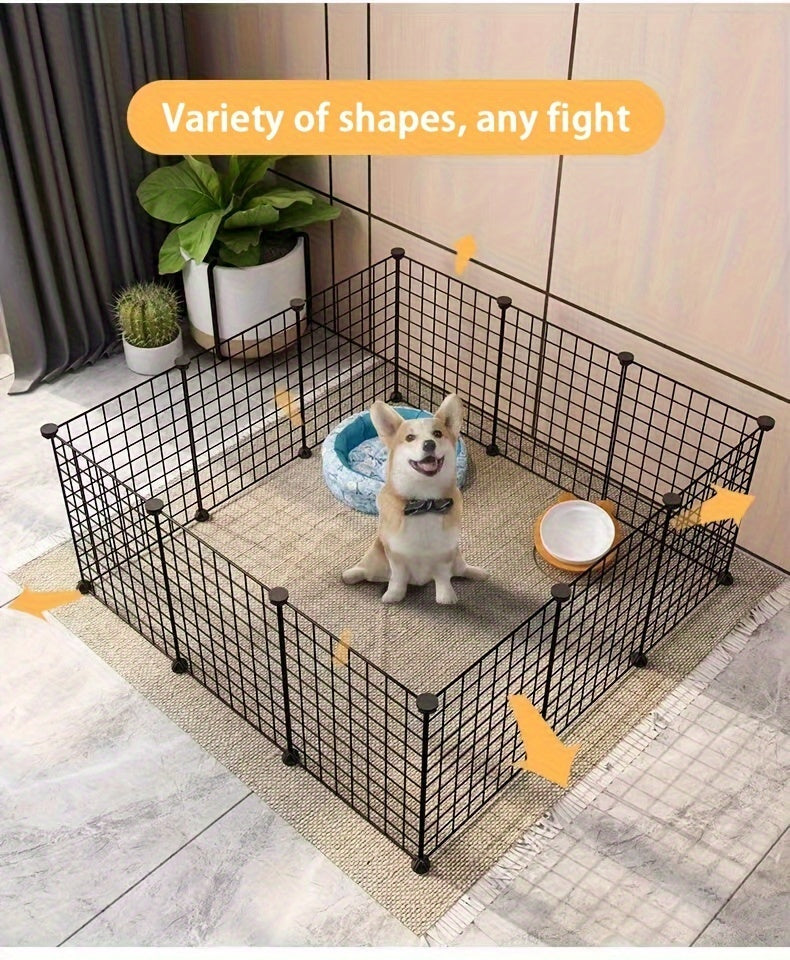 Dog Pen Indoor Cage Small Medium Dog Home Pet Fence Kennel