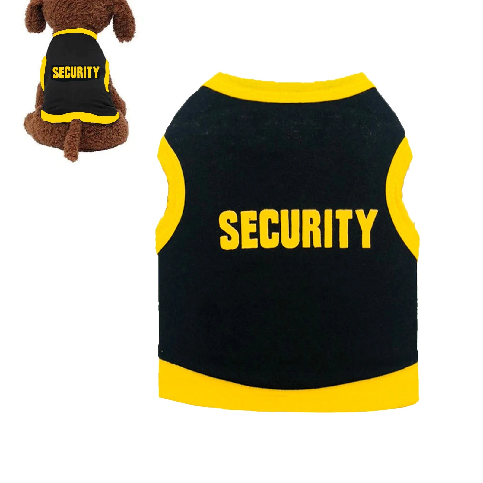 Police Suit Cosplay Dog Clothes Black Elastic Vest Coats